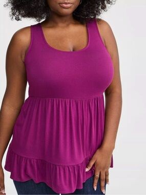 torrid purple Jersey Top